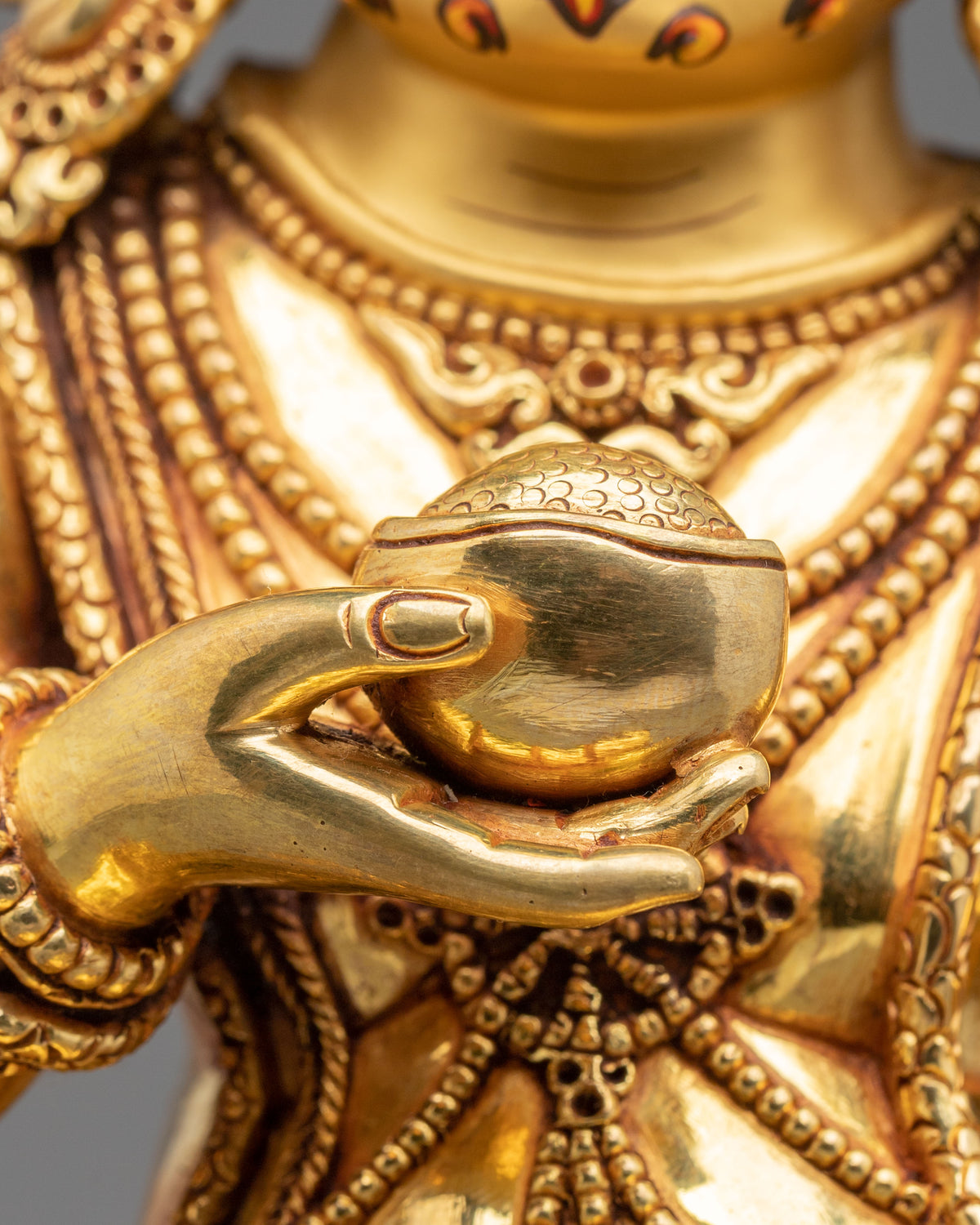 Black Jambhala Statue | Fierce Guardian of Sacred Wealth