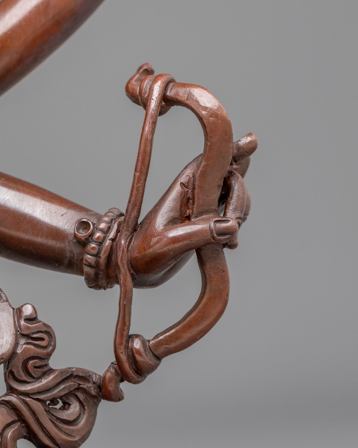 Namgyalma Three Faced Goddess Statue | Oxidized Copper Buddhist Sculpture