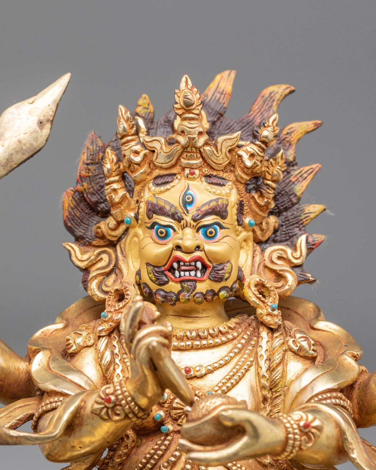 Four-Armed Mahakala Statue | Powerful Dharma Protector
