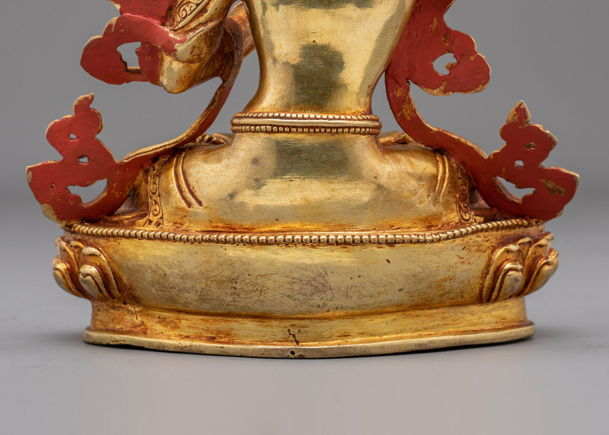 Divine Manjushri Hand Carved Sculpture | Bodhisattva of Supreme Wisdom