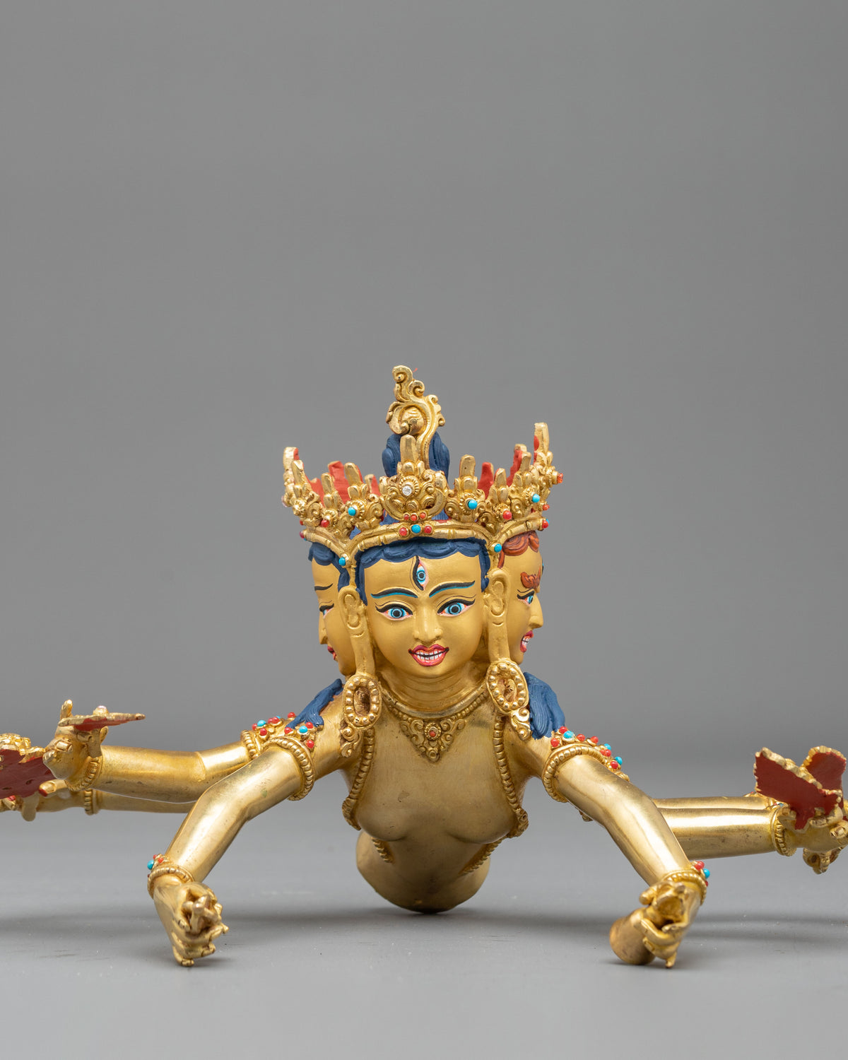 Guhyasamaja Handcrafted Statue with 24K Gold Gilding