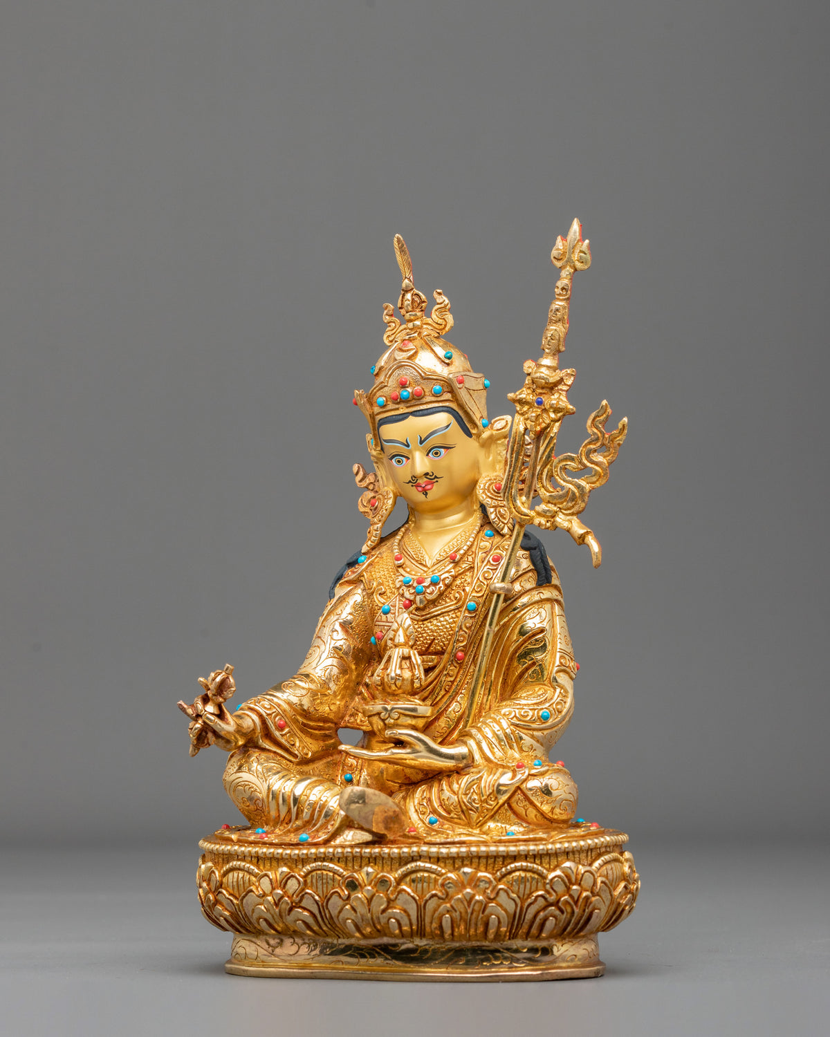 Handmade Guru Rinpoche Himalayan Sculpture