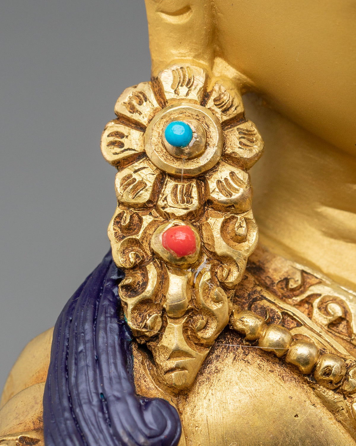 Guru Rinpoche With Consort | Sacred Vajrayana Sculpture