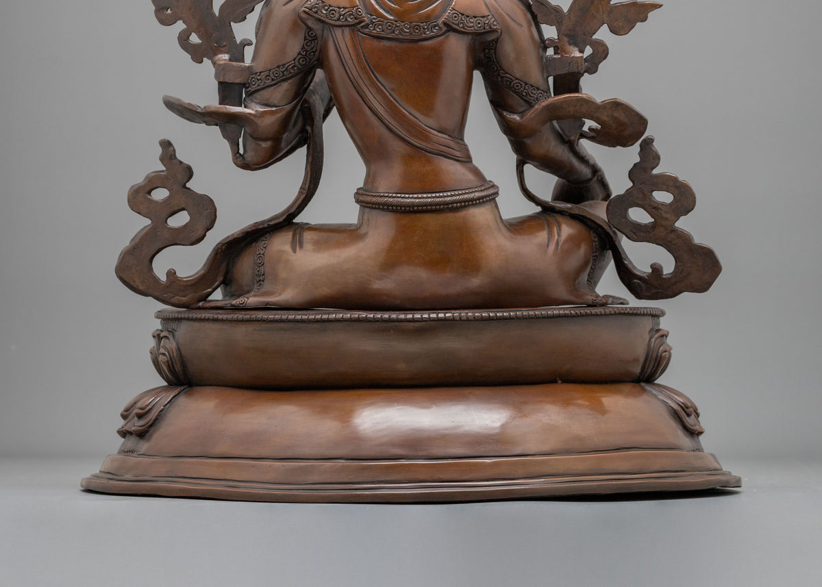 Mother Green Tara Oxidized Statue | Altar Home Decor