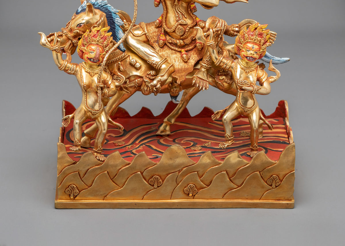 Palden Lhamo Spiritual Figurine | Tibetan Protector Deity Artwork