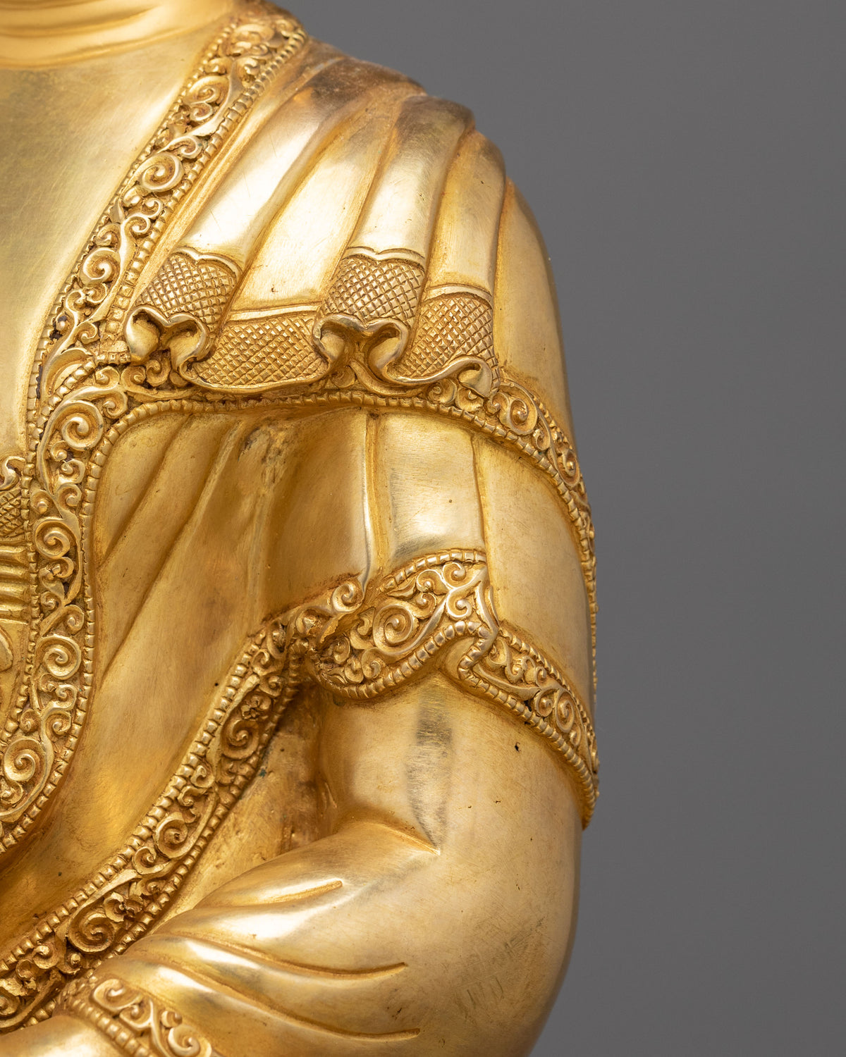 Majestic Shakyamuni Buddha with Disciples Altar Statue