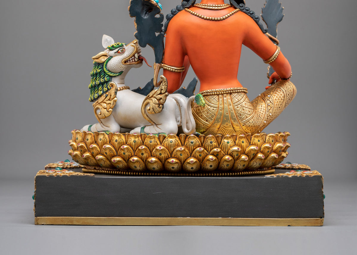 Simhanada Manjushri Bodhisattva Statue