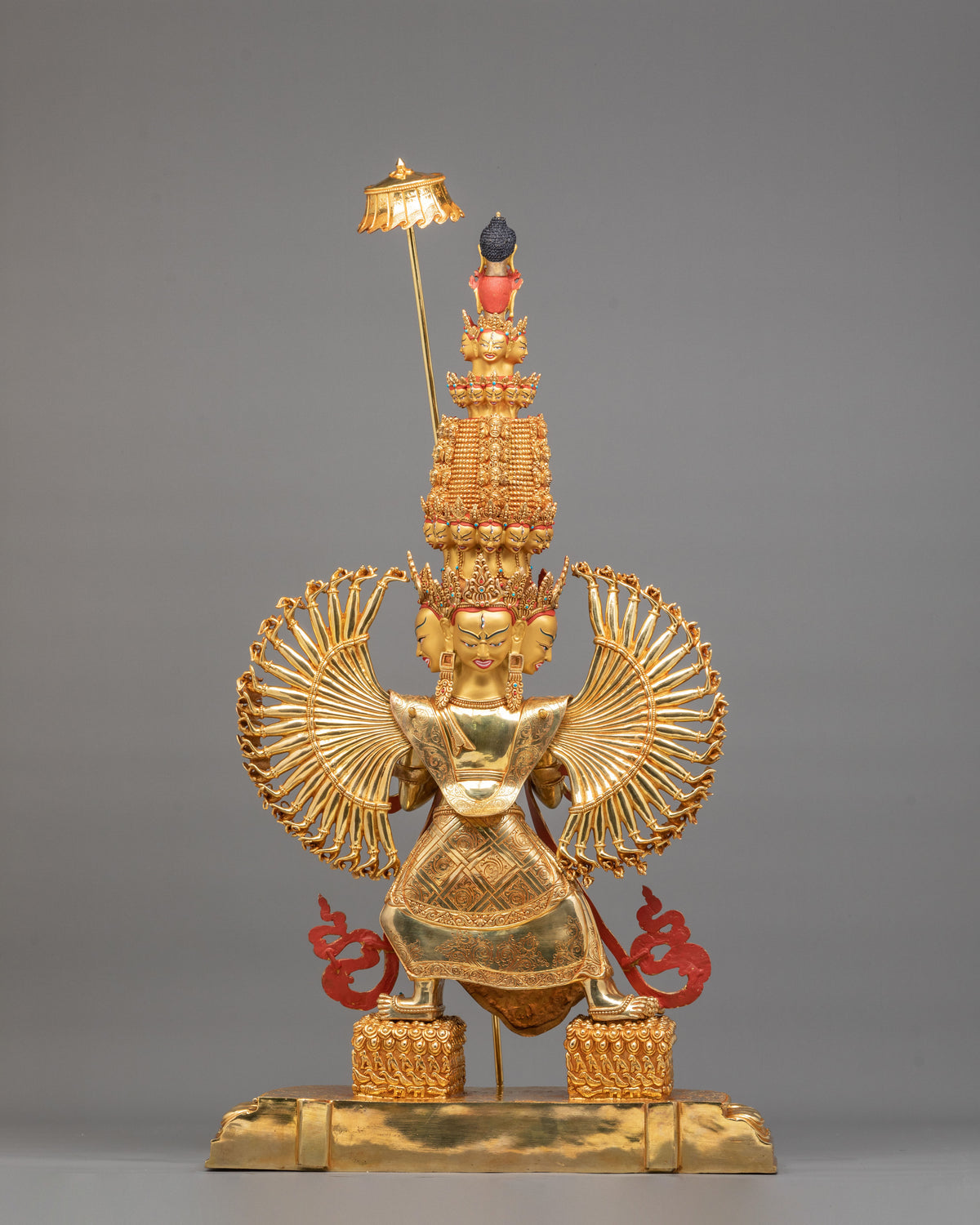 1000 Armed Dukar Buddhist Sculpture | Symbol of Protection and Victory