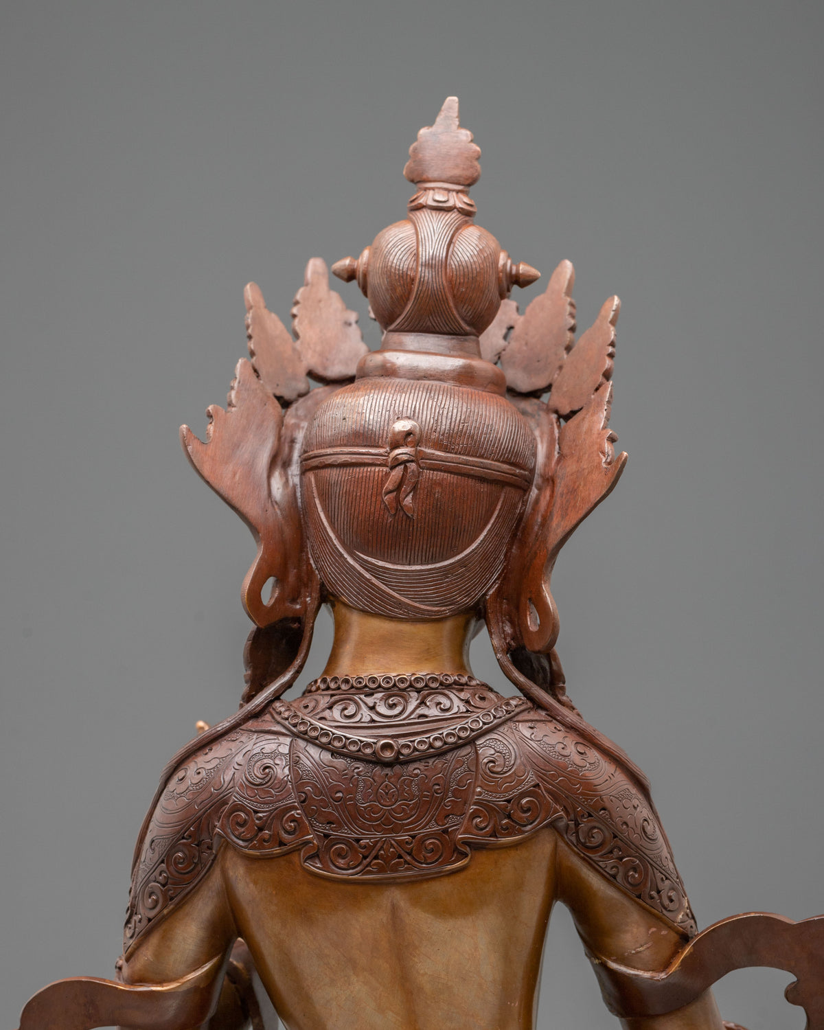 Goddess Dukar Spiritual Statue in Oxidized Copper