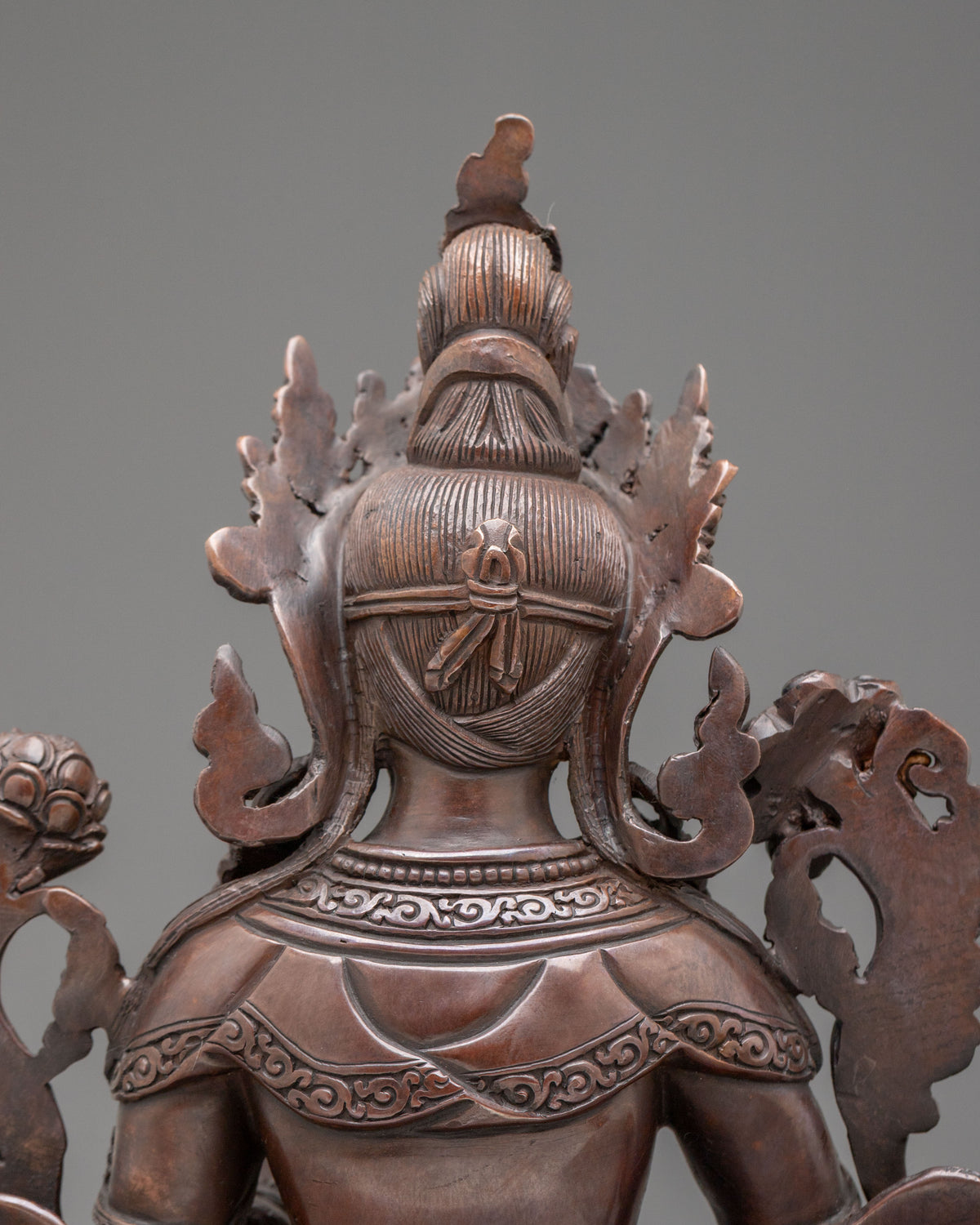 Green Tara Oxidized Figurine for Altar | Buddhist Deity of Compassion