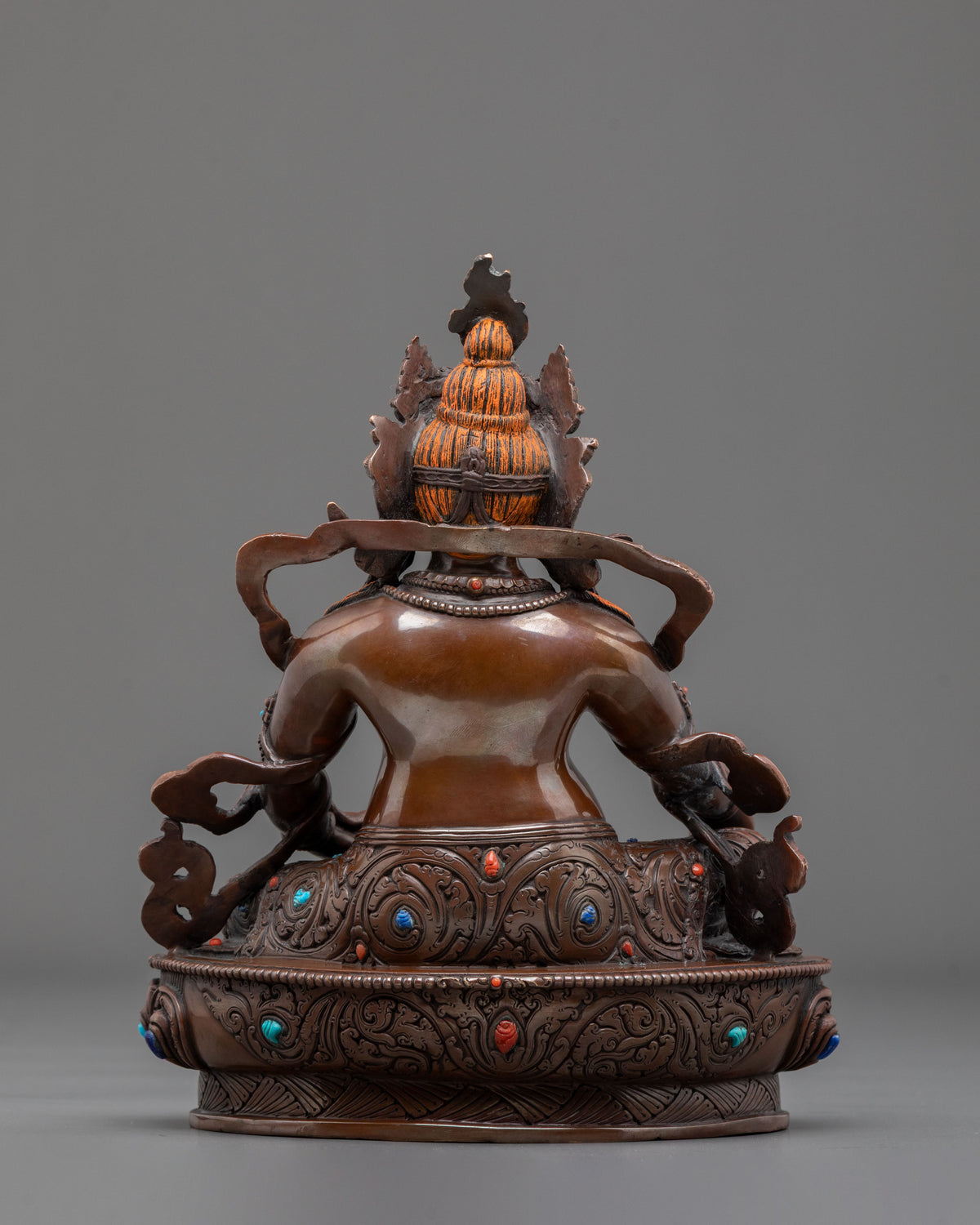 Dzambhala Handmade Traditional Statue | Oxidized Copper Statue