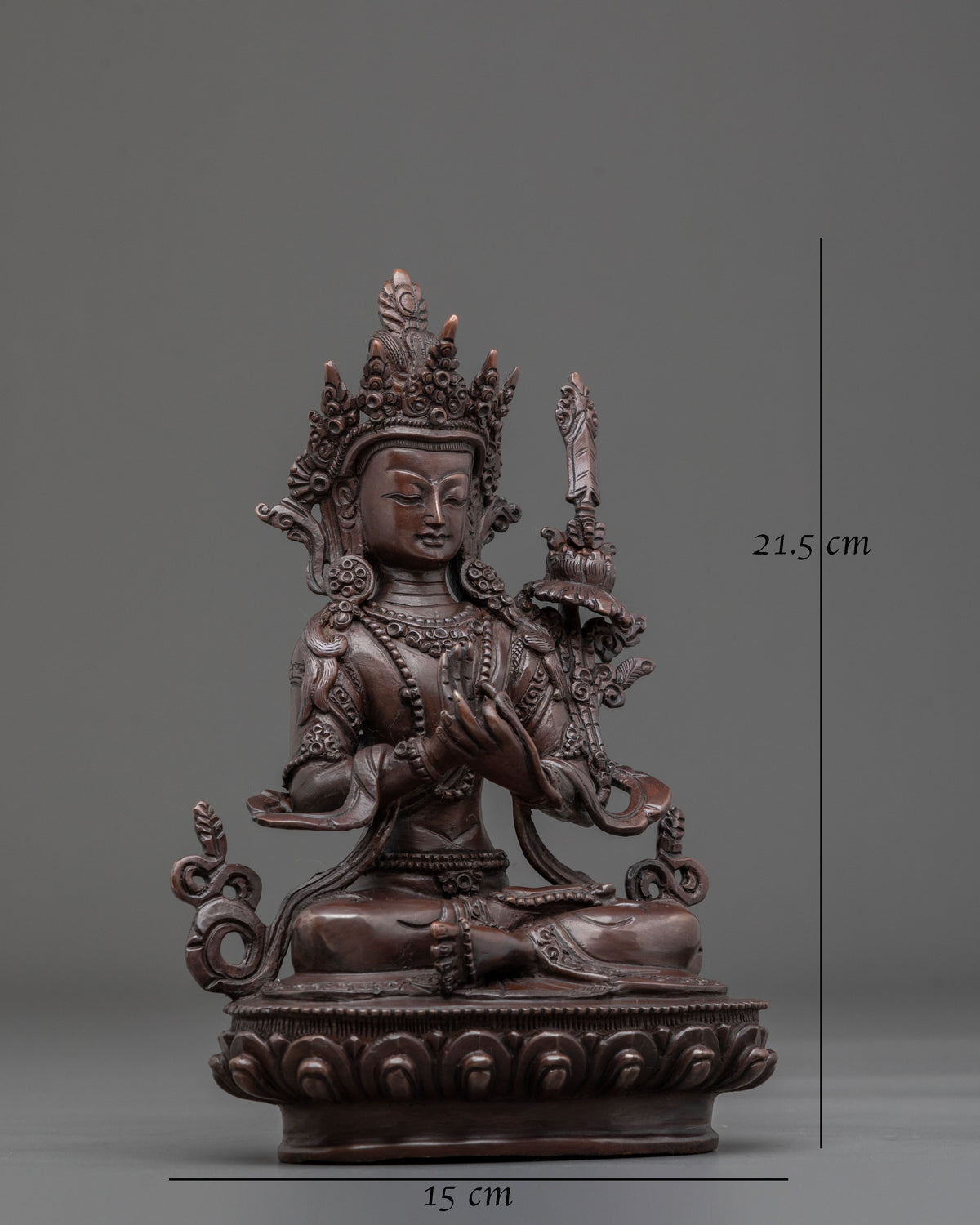 Sacred Manjushri Sculpture | Tibetan Buddhist Bodhisattva of Wisdom