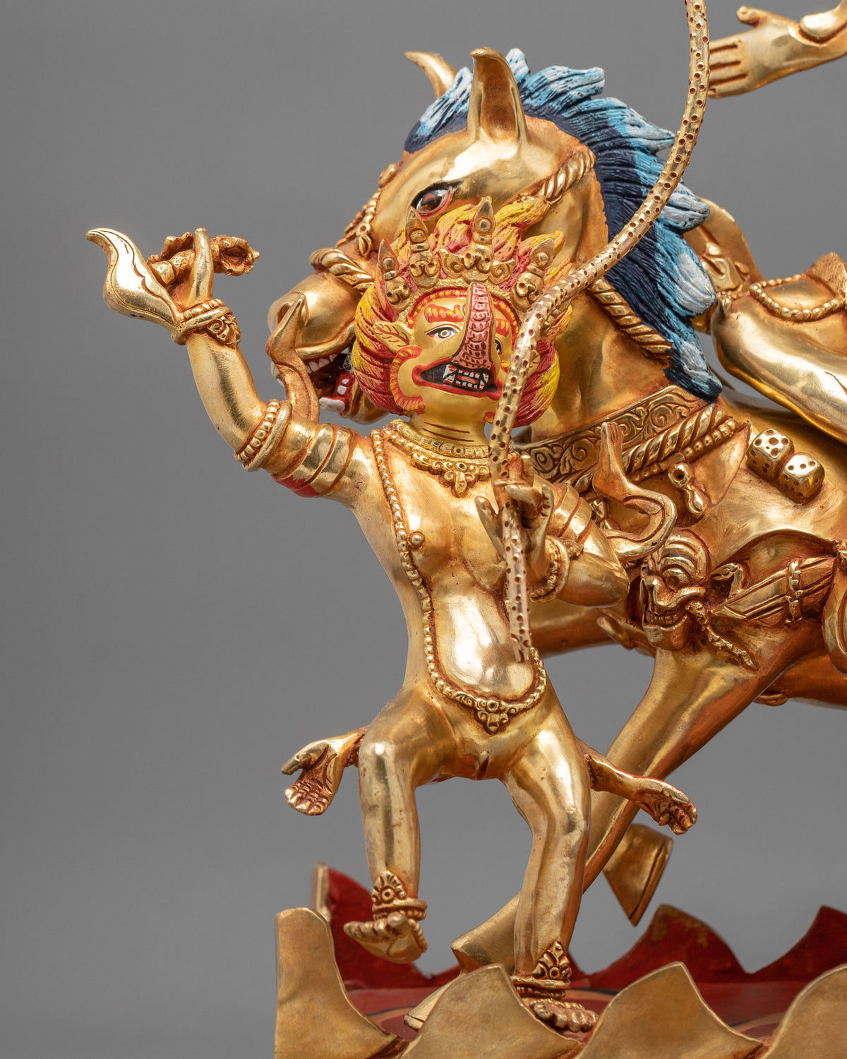 Palden Lhamo Spiritual Figurine | Tibetan Protector Deity Artwork