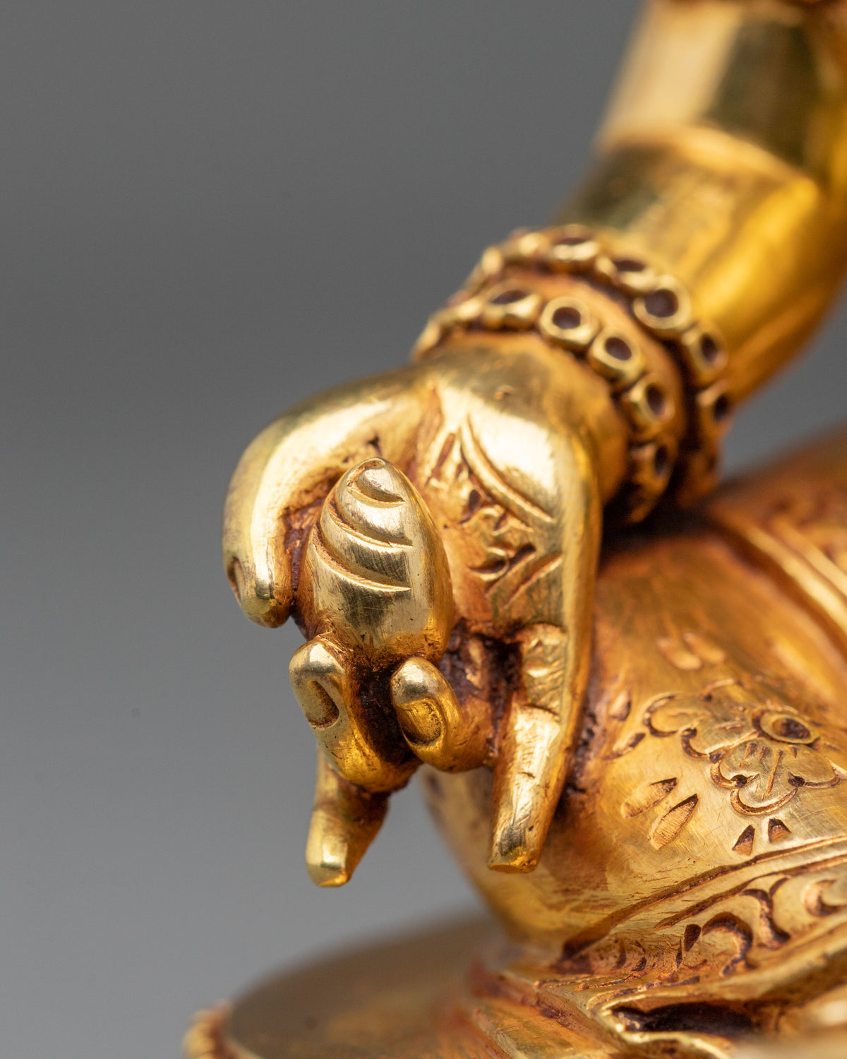 Jambhala Statue | 24K Gold Gilded Sacred Figurine