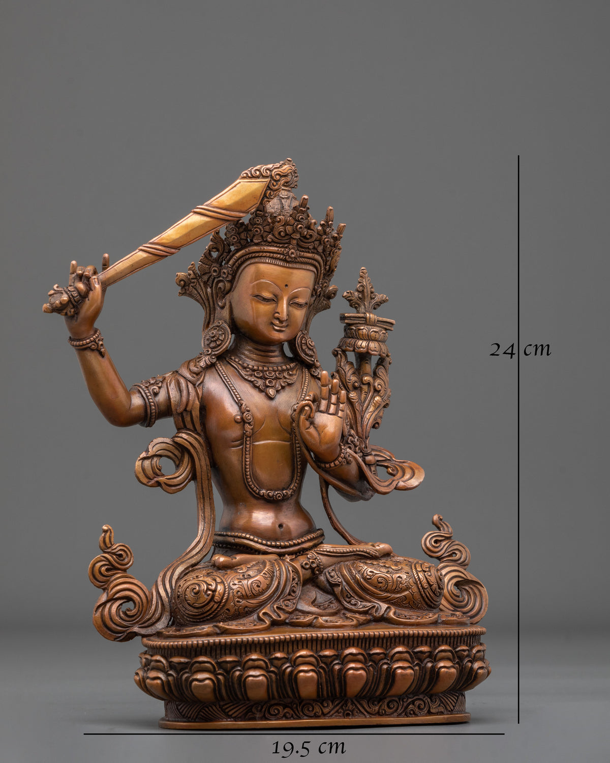 Manjushri Statue | The Light of Enlightened Wisdom