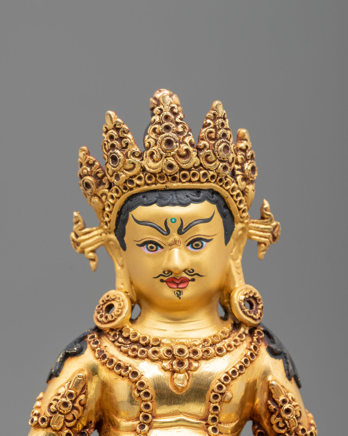 Jambhala Statue | 24K Gold Gilded Sacred Figurine