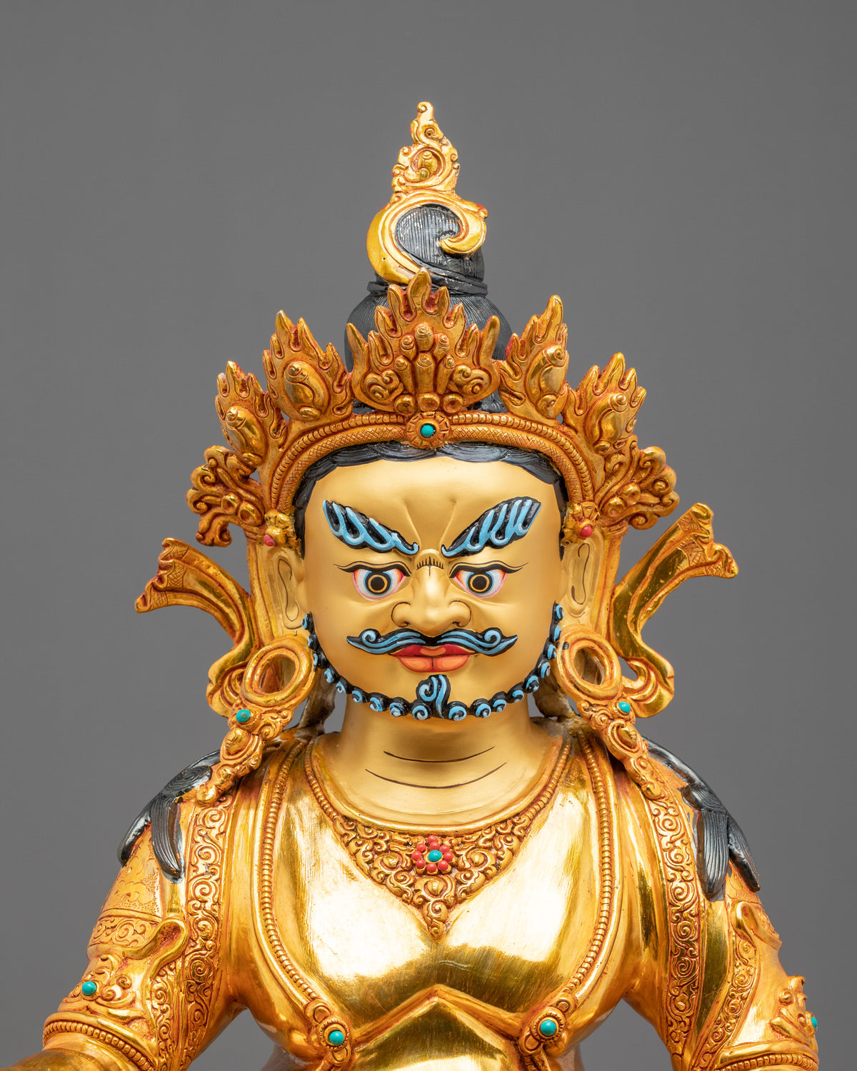 Yellow Dzambhala Statue | The Majesty of Sacred Prosperity