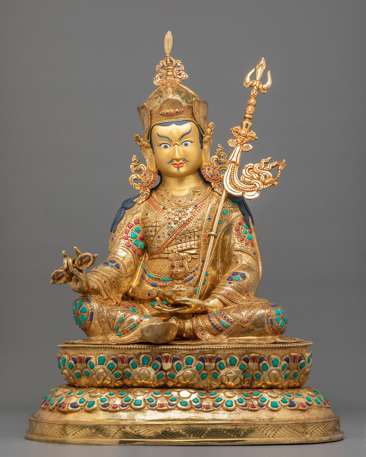 Guru Rinpoche Traditional Handcrafted Statue