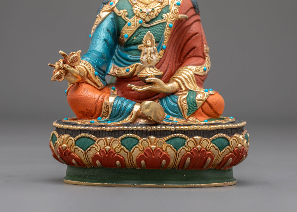 Guru Rinpochhe Tibetan Sculpture | Handmade Himalayan Buddhist Shrine