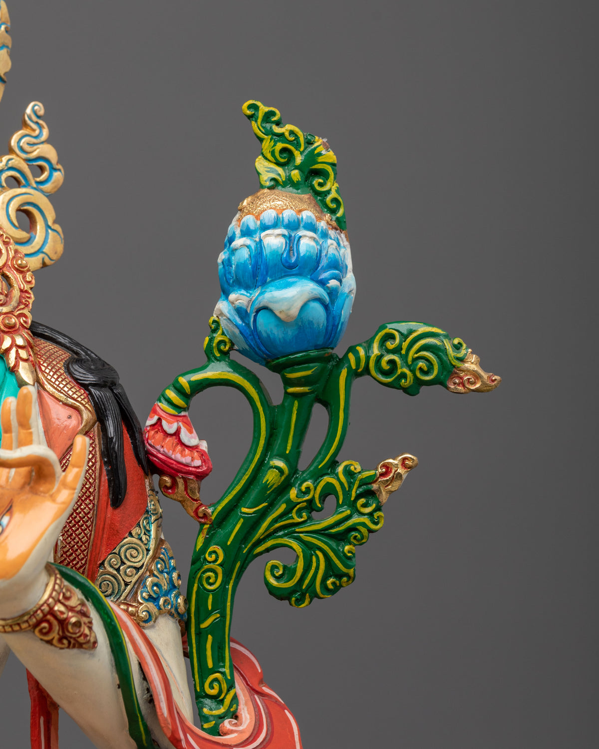 White Tara Handcrafted Buddhist Statue | 24K Gold Gilded