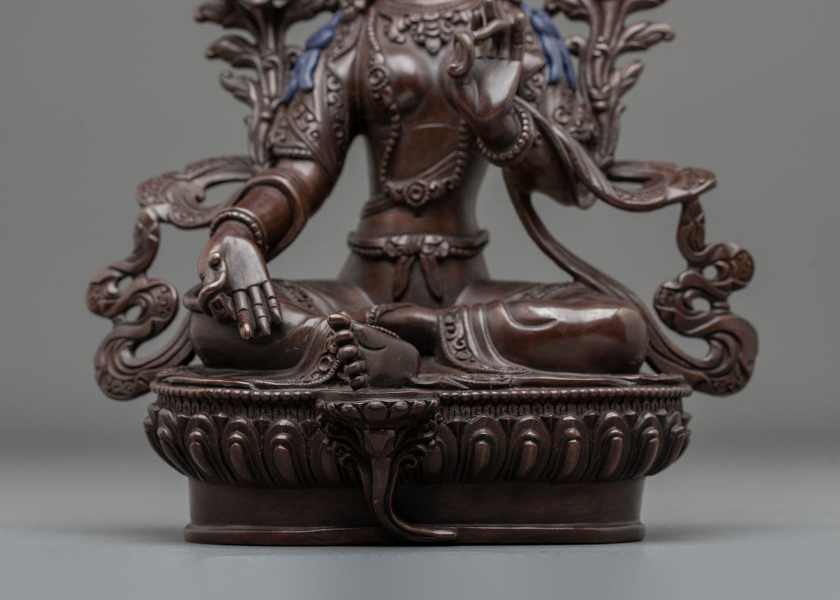 Guide to Liberation Green Tara Statue | Deity of Compassion and Swift Action