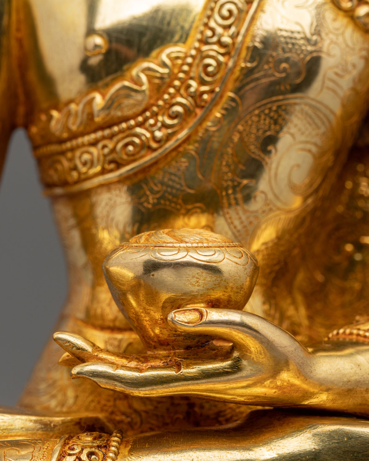 Shakyamuni Buddha Hand Crafted Copper Statue