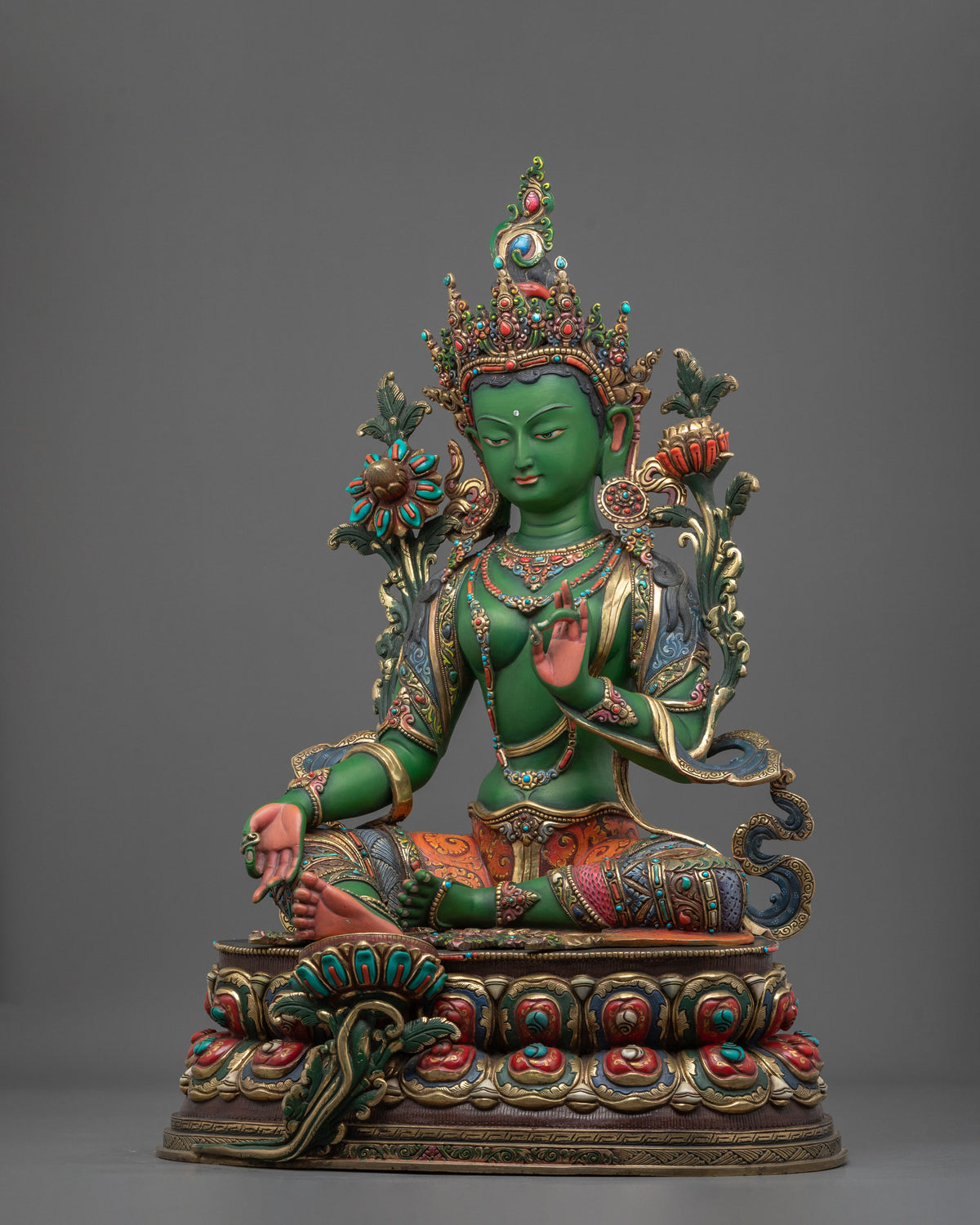 Green Tara Statue | Essence of Swift Compassion