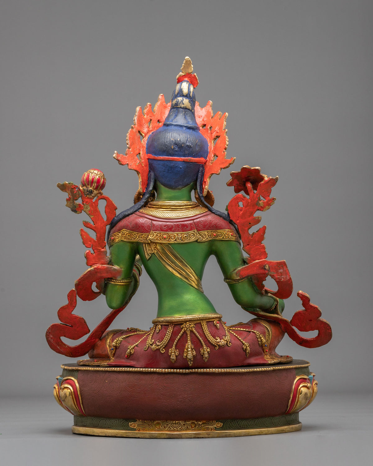 Goddess Green Tara 24K Gold Coated Sculpture