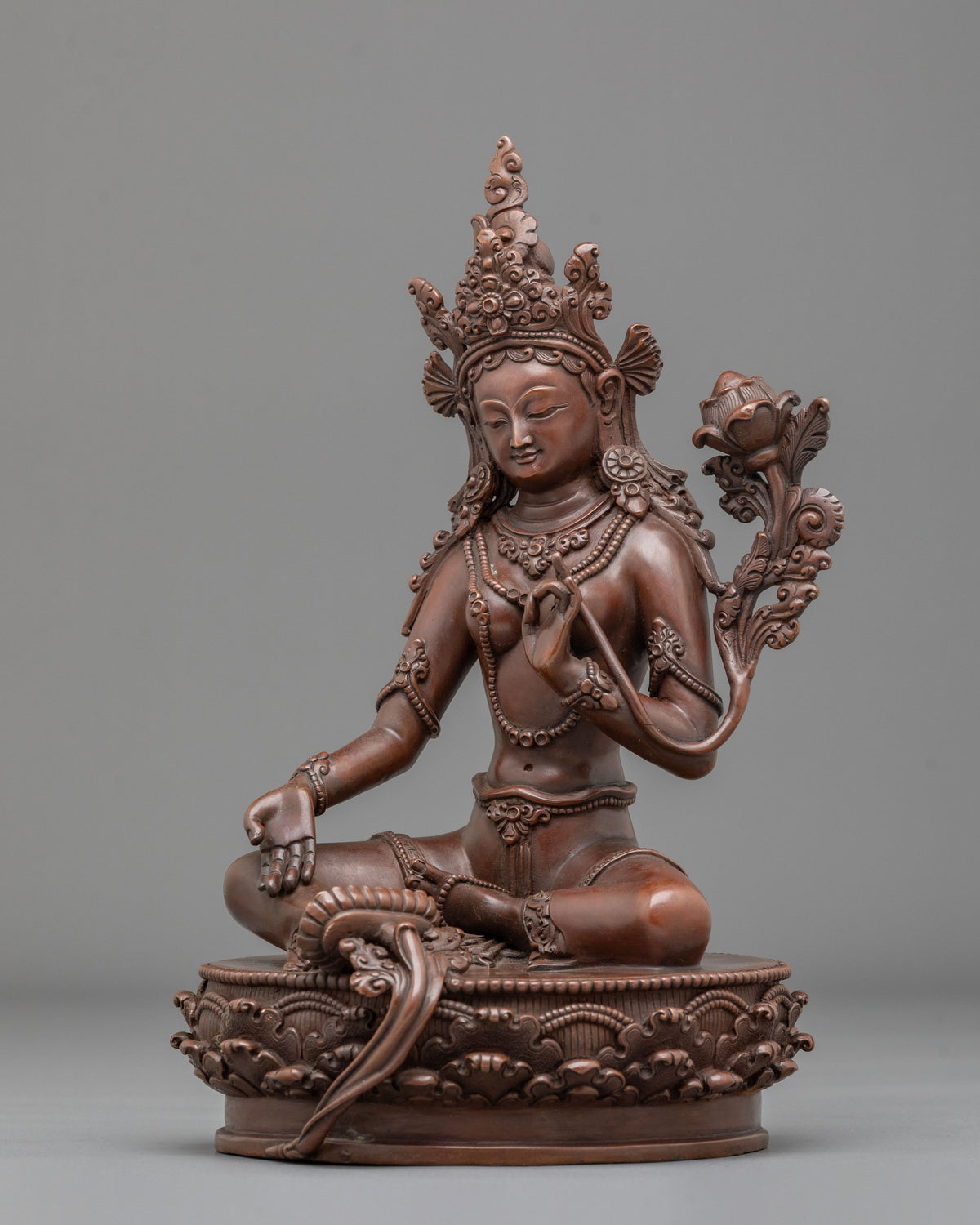 Green Tara Eight Fears Protector Statue | Sacred Buddhist Deity of Compassion