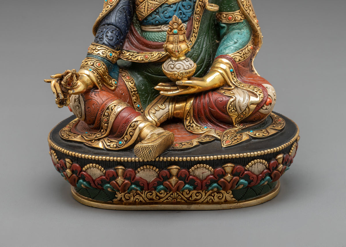 Guru Rinpoche Statue | Handcrafted Copper Figurine