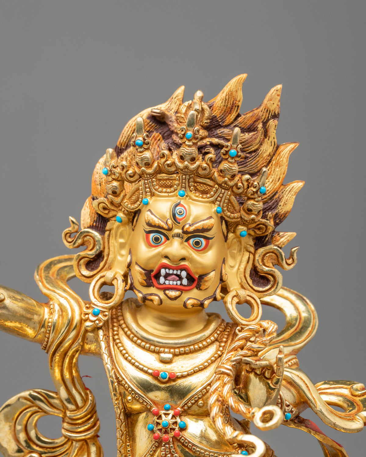 Vajrapani Thunderbolt Guardian Statue | Protector of the Dharma