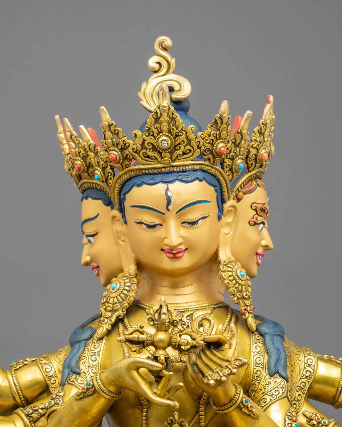 Namgyalma 24K Gold Coated Copper Sculpture | Home Decoration Statue