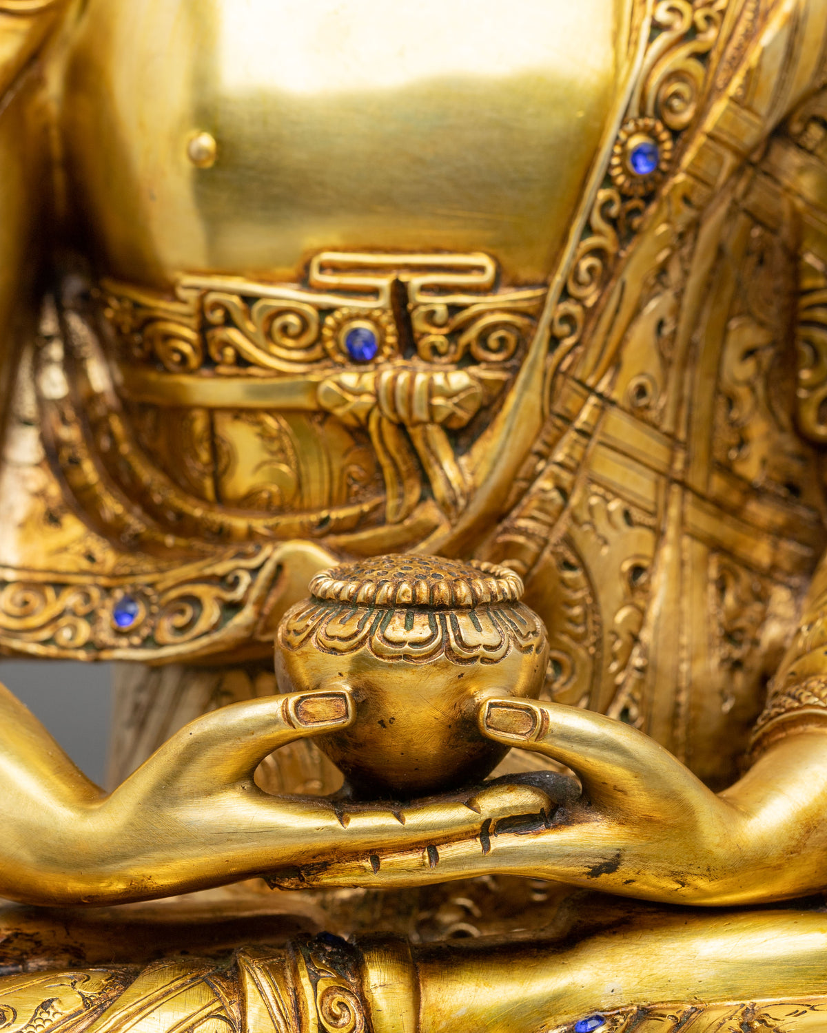 Amitabha Buddha Sacred Handmade Statue | Buddha of Infinite Light and Pure Land
