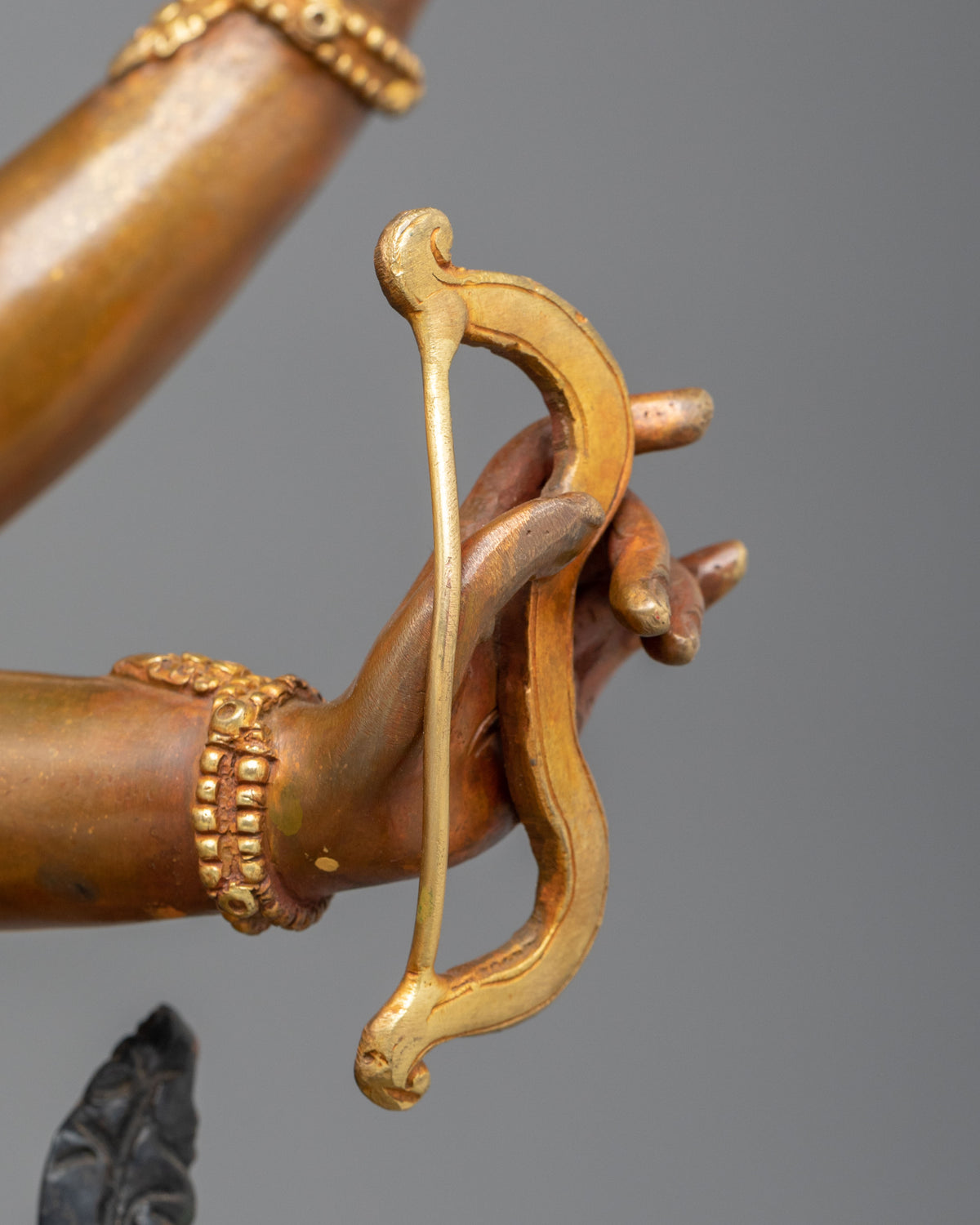 Tibetan Sculpture of Namgyalma | Copper Statue with  24K Gold Gilded