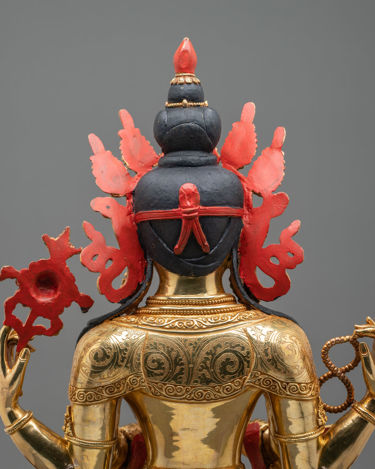 Chenrezig Great Compassion Bodhisattva Statue | 24K Gold Gilded Sculpture