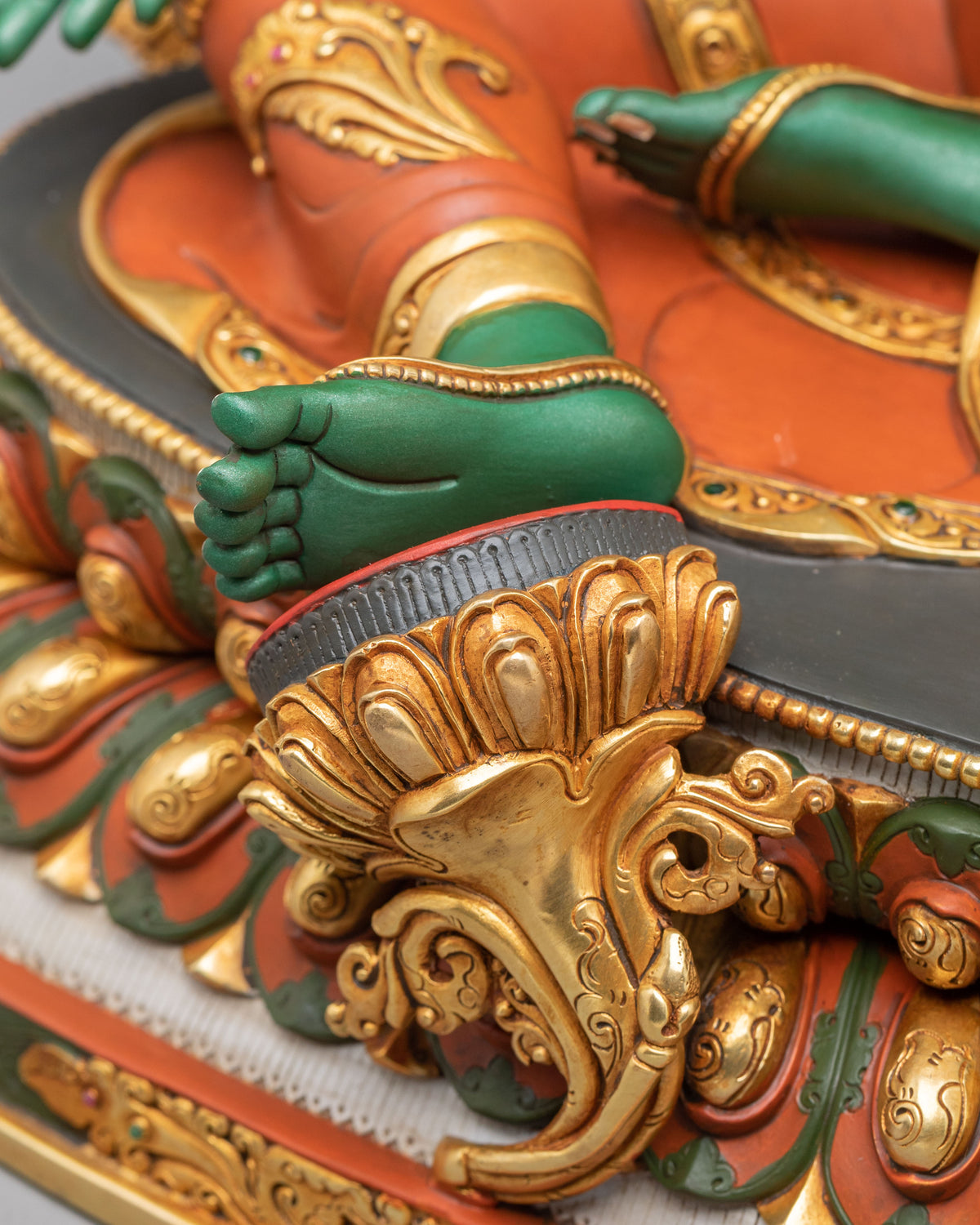 Green Tara Swift Compassion Sculpture | Goddess of Protection and Mercy