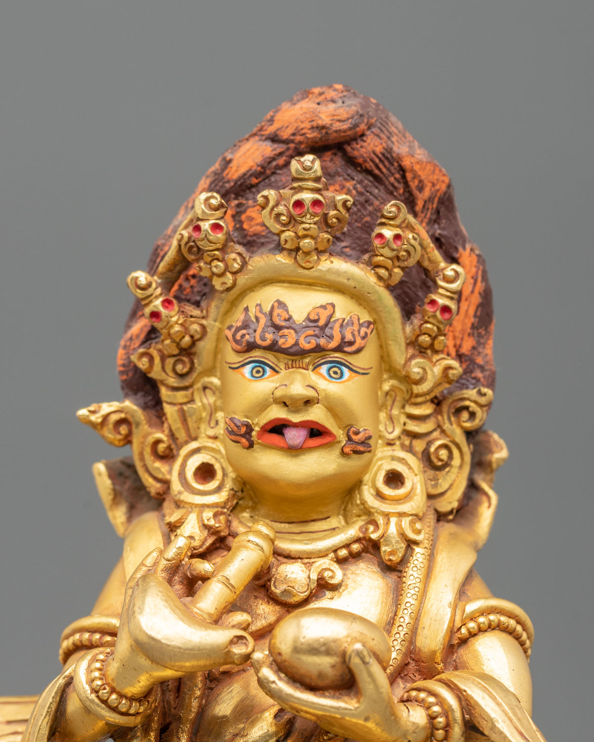 Wrathful Protector Mahakala Statue | Guardian Figurine