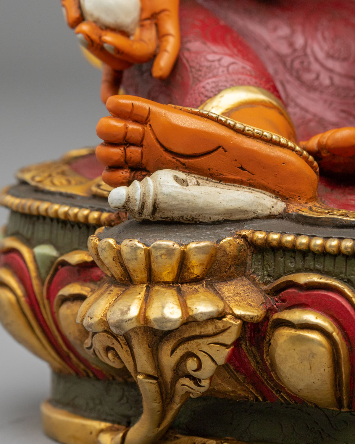 Hand Crafted Dzambhala Copper Sculpture