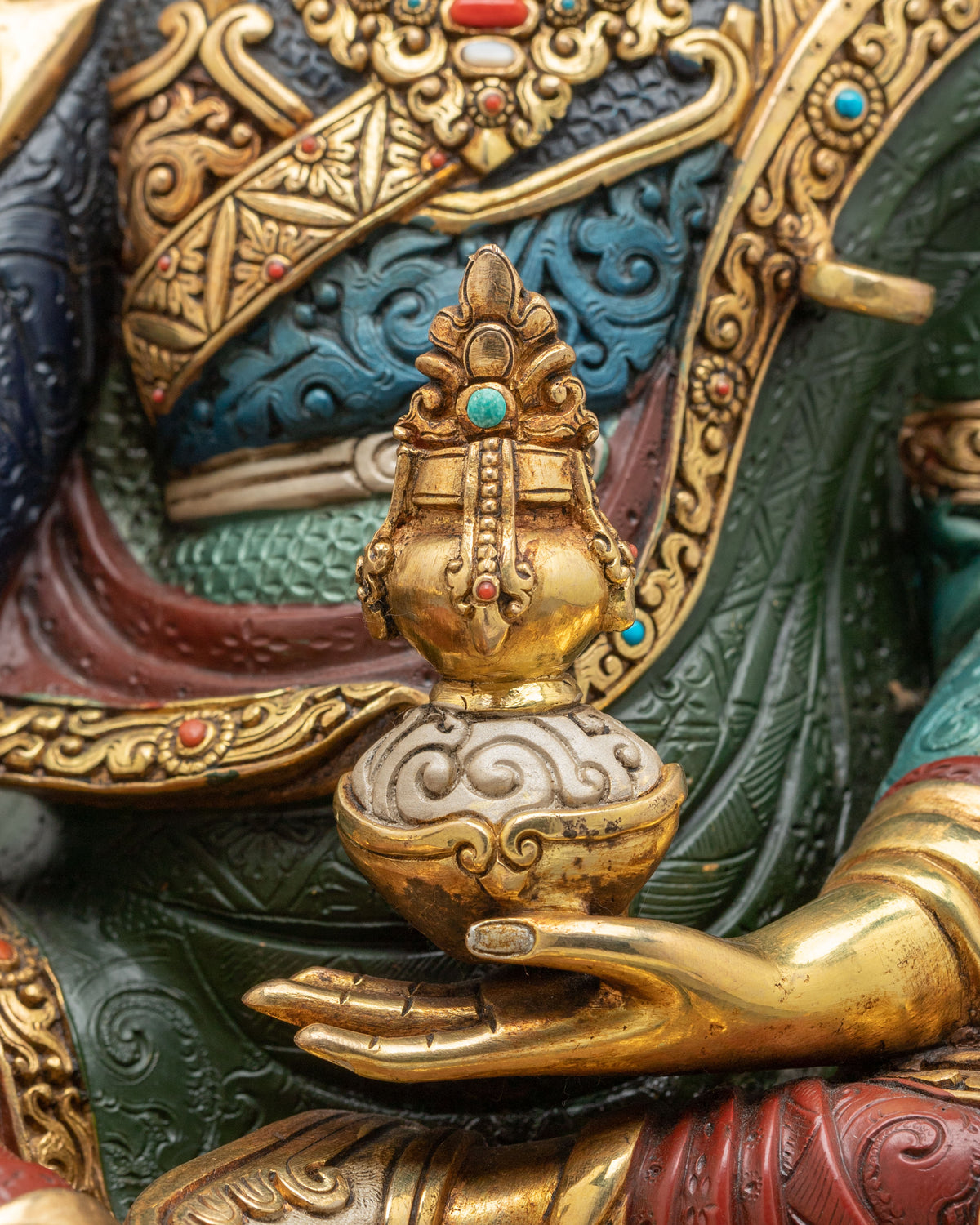 Guru Rinpoche Statue | Handcrafted Copper Figurine