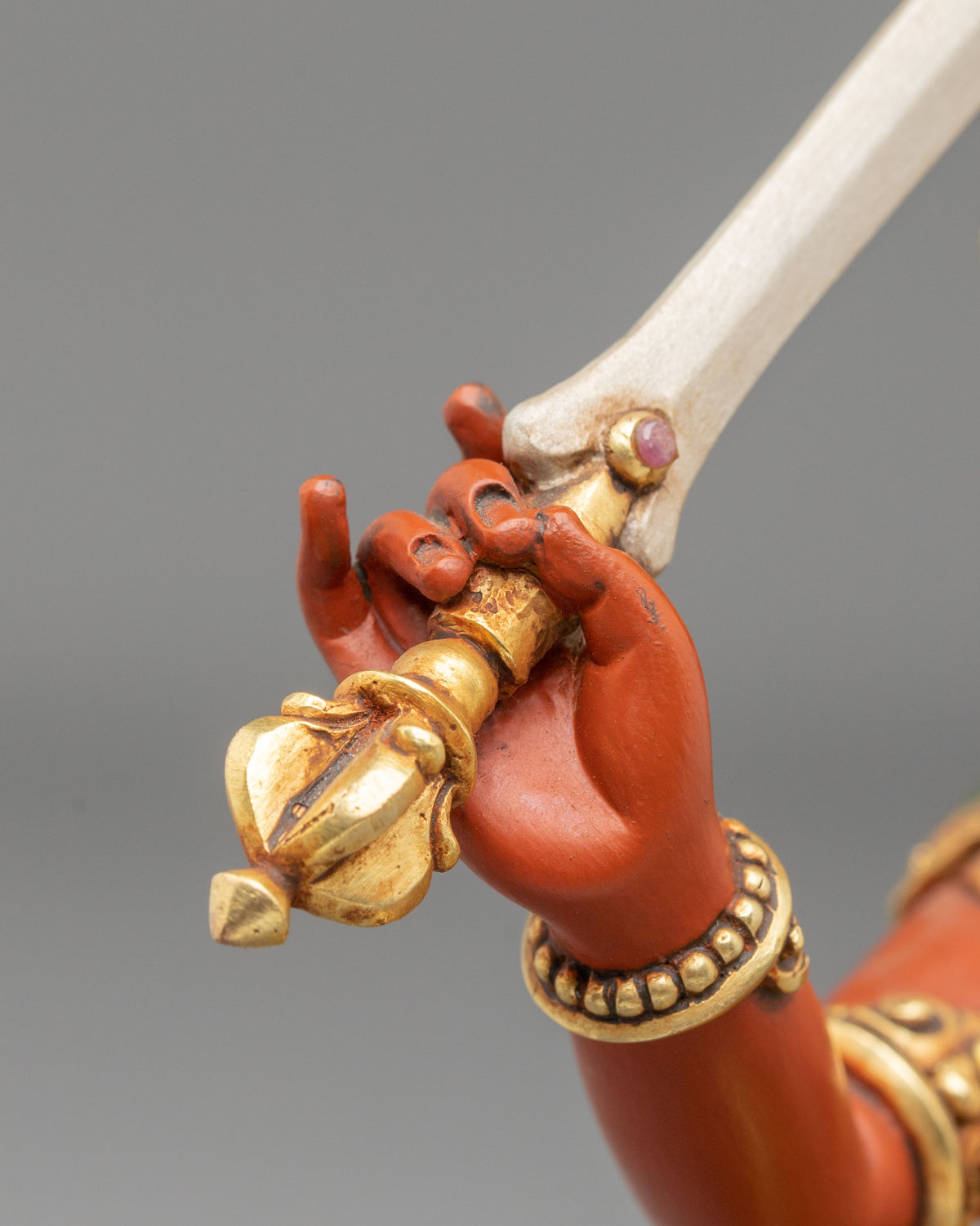 Manjushri Buddhist Sculpture | Handcrafted Wisdom Buddha Statue