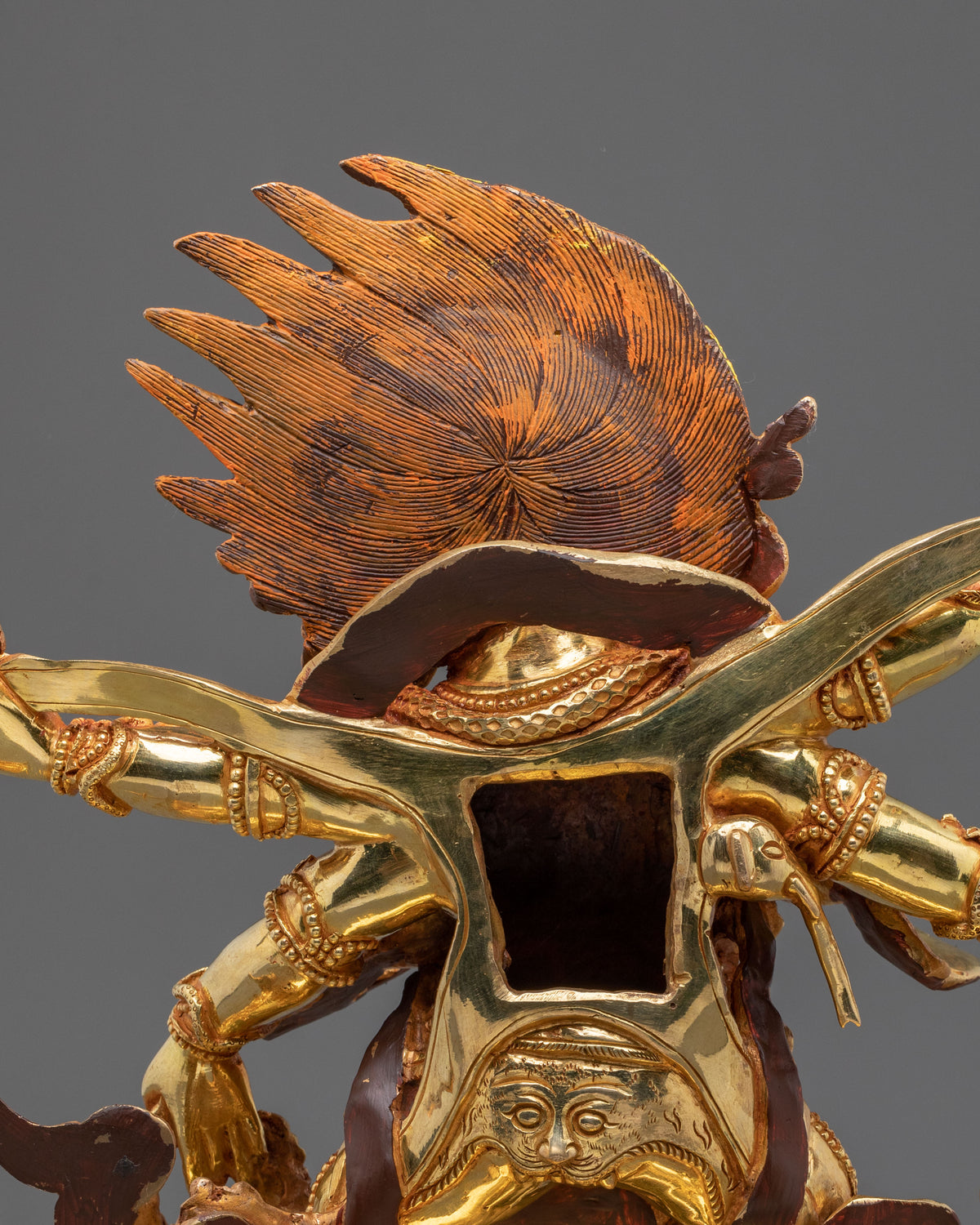 Six-Armed Mahakala Sacred Altar Statue | Wrathful Buddhist Protector