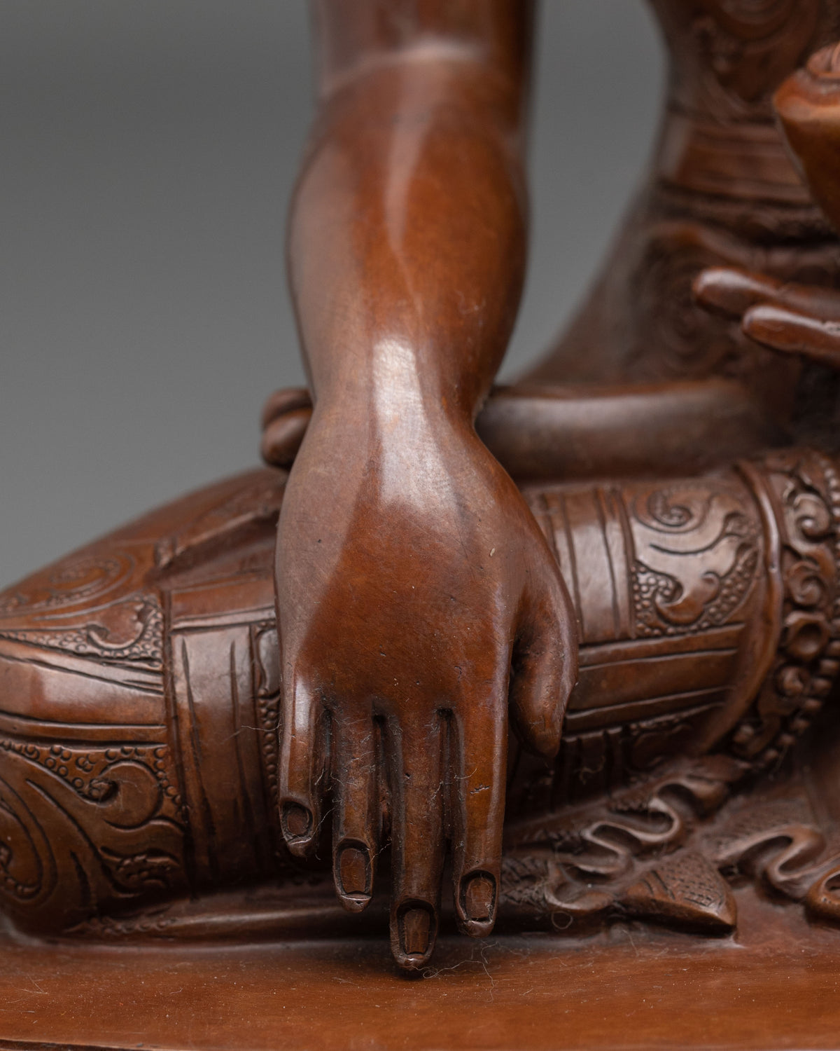Shakyamuni Buddha Statue | Oxidized Copper Figurine