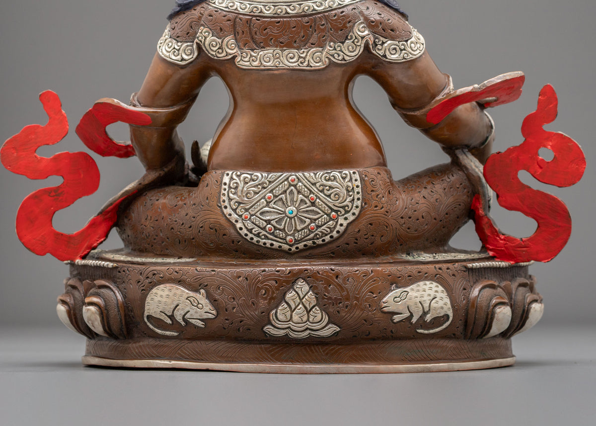Dzambhala Tibetan Buddhist Sculpture | Sacred Meditation Altar Sculpture