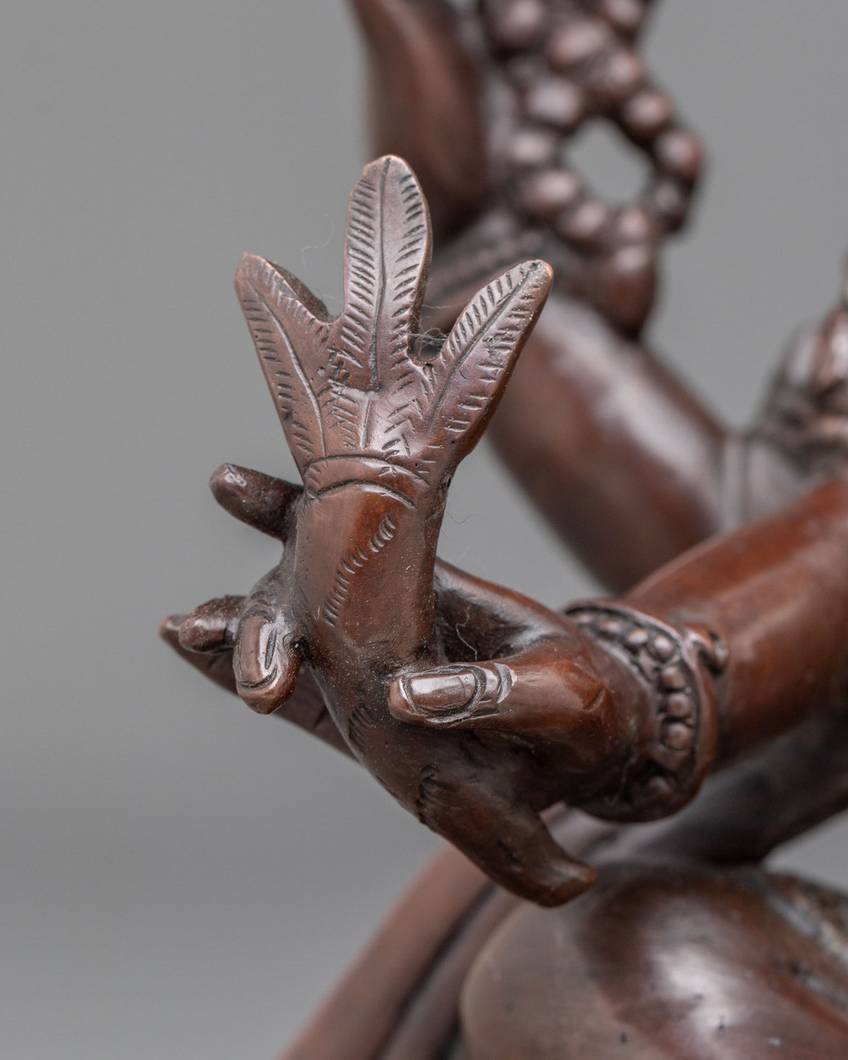 Ganesh Remover of Obstacles Statue | Oxidized Copper Hindu Deity Sculpture