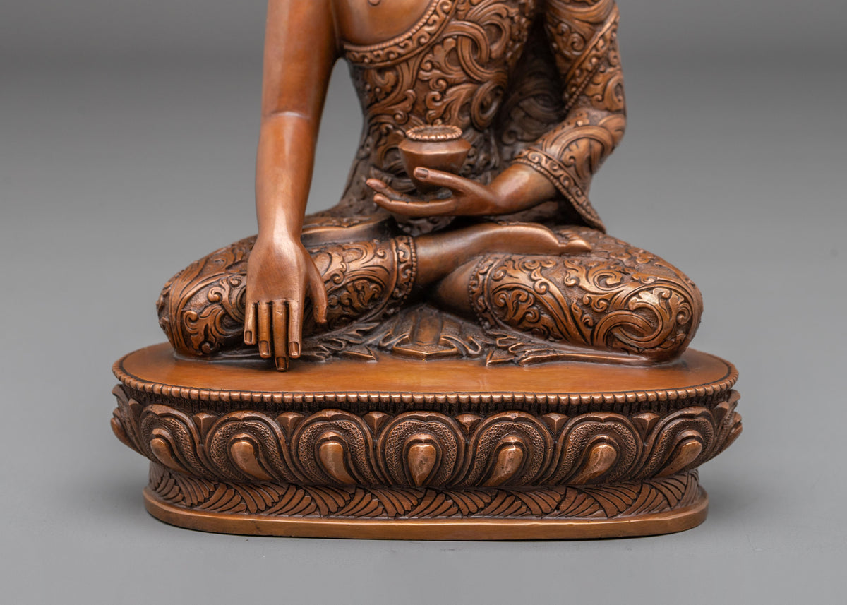 Shakyamuni Buddha Statue | Traditional Nepalese Artwork