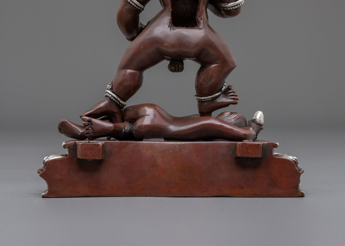 Black Dzambhala Oxidized Copper Statue