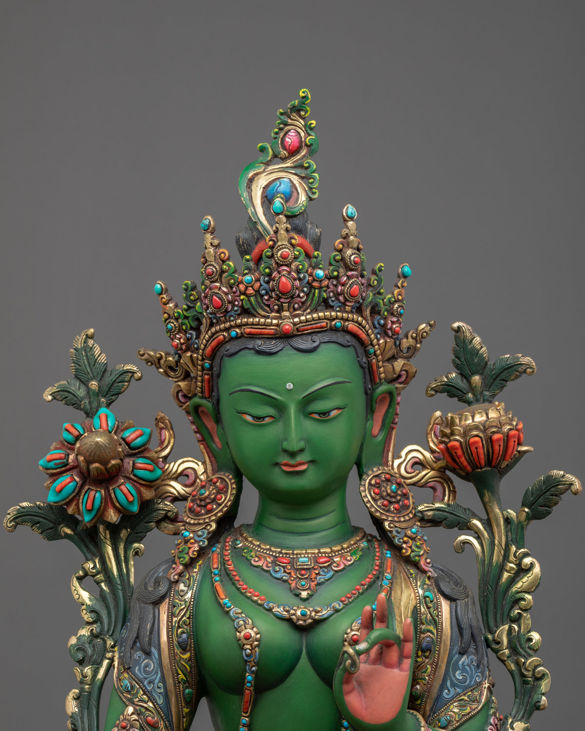 Green Tara Statue | Essence of Swift Compassion