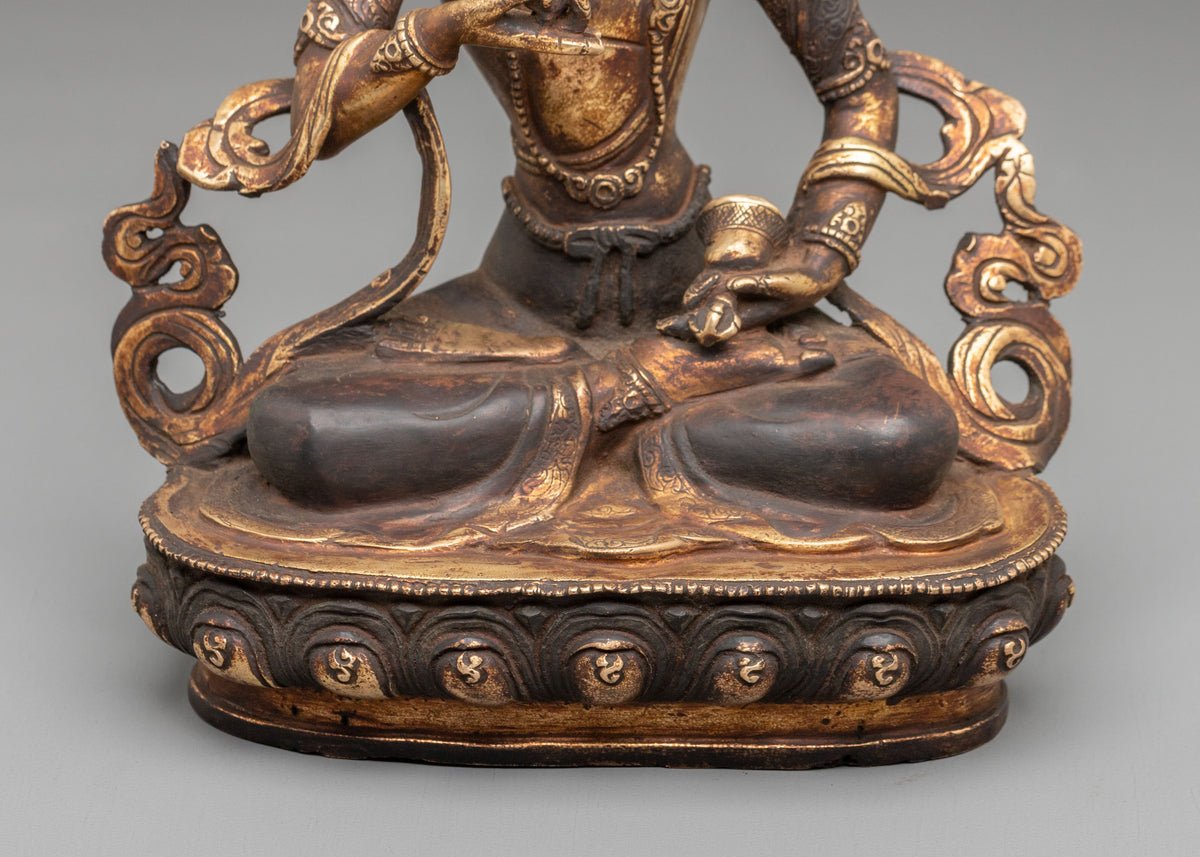 Vajrasattva Copper Sculpture | Vajrayana Deity of Purification