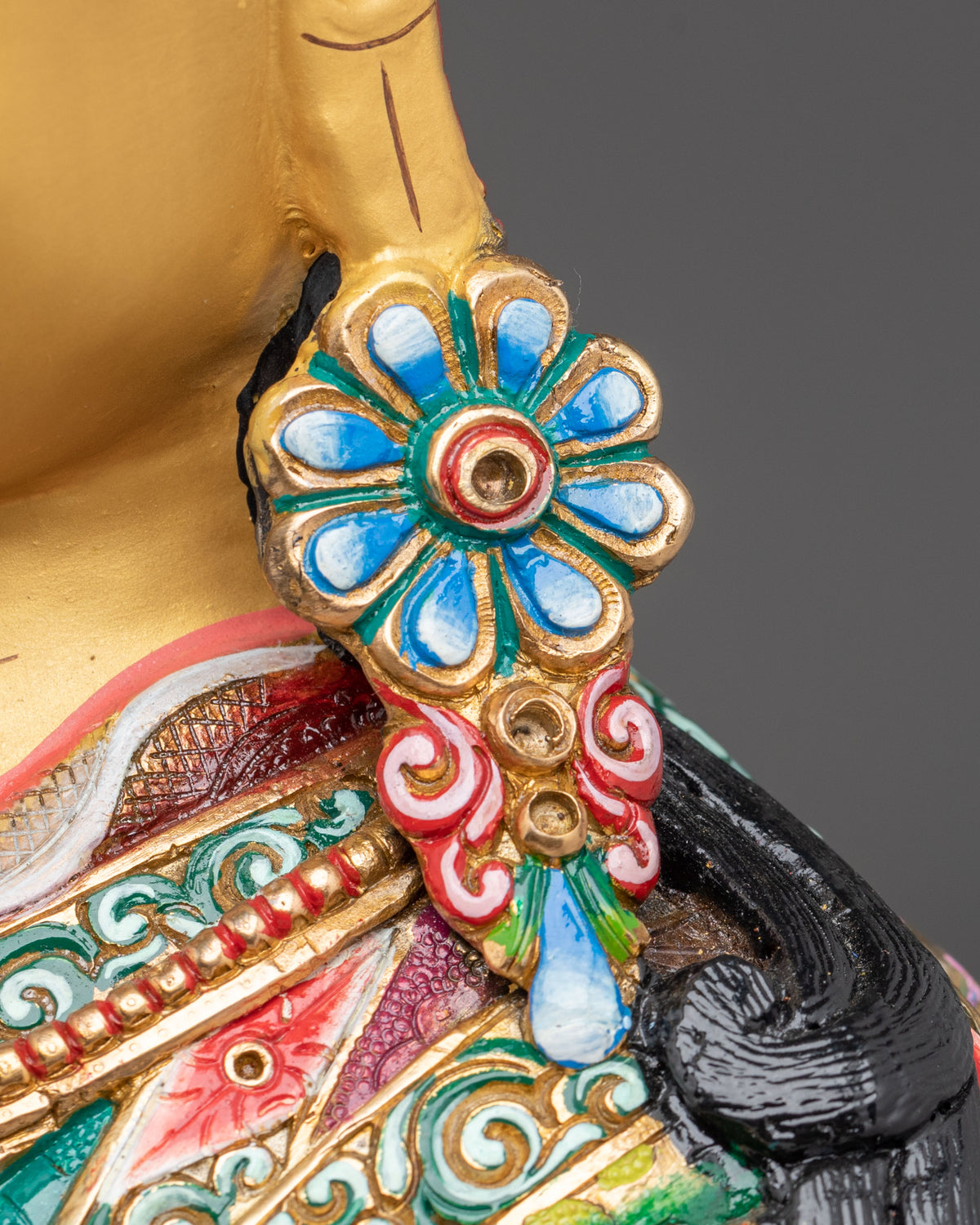 Guru Rinpochhe Sacred Meditation Sculpture | Lotus-Born Master of Vajrayana Buddhism