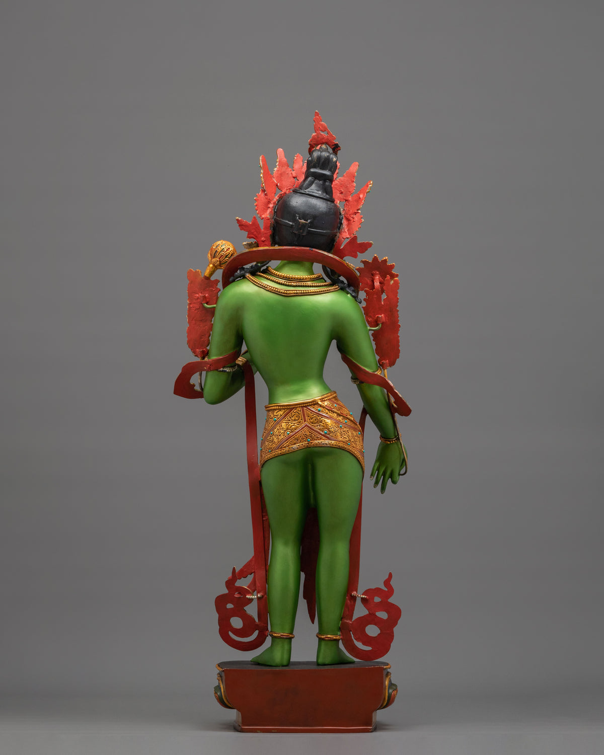 Standing Green Tara Sculpture | 50 Inches Tall Buddhist Statue